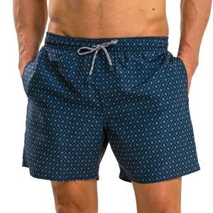 RIPT Essentials Mens Diamond Swim Shorts / Airforce Blue
